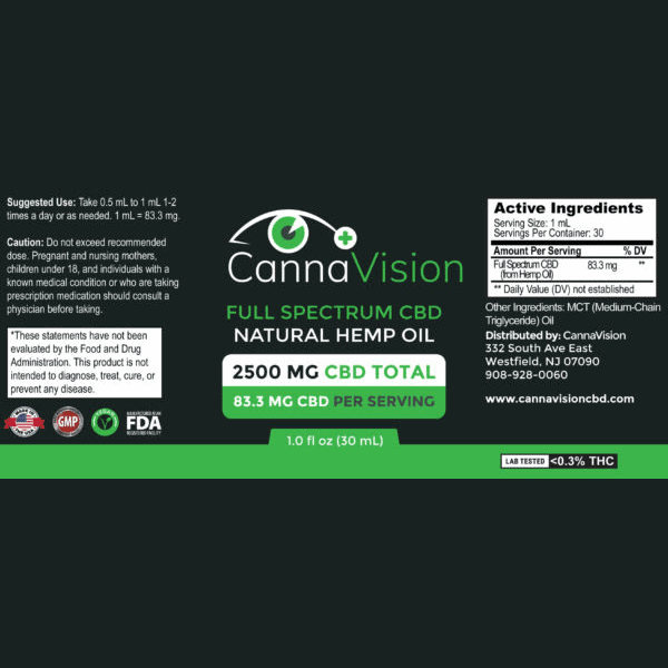 CannaVision Oil 5000MG